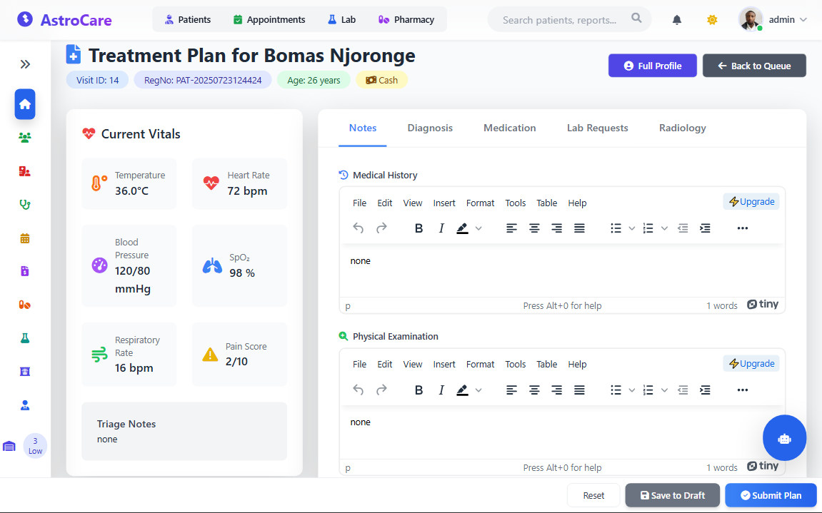 AstroCare Analytics